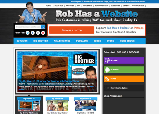 Previous website