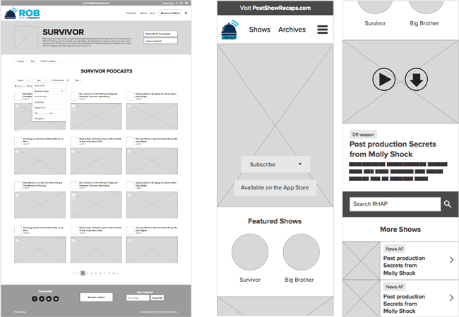 Wireframes